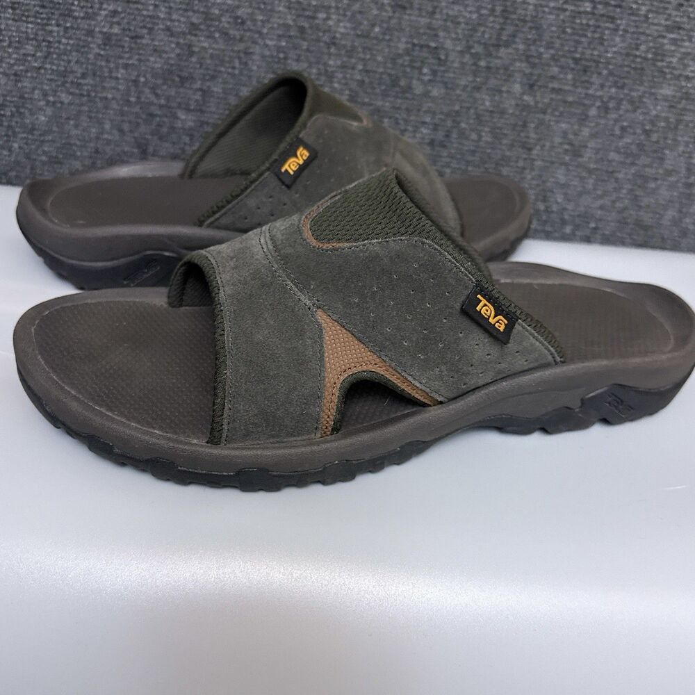 Teva Katavi Slide Mens Sandals Brown Suede 1019195 Size 12 Outdoor Sport Casual - Picture 8 of 8